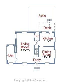 4709 45th ST NW DC main level floorplan